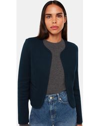 Whistles - Collarless Jersey Jacket - Lyst
