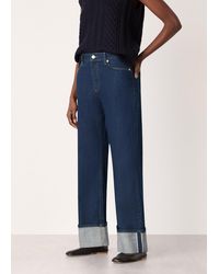 Whistles - Selvedge Turn Up Detail Jean - Lyst