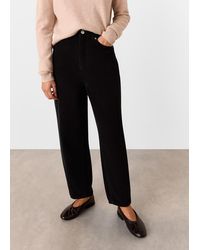Whistles - High Waist Cord Barrel Jean - Lyst