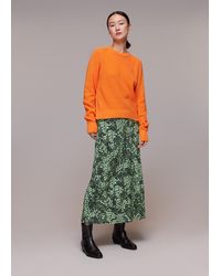 Whistles - Daisy Meadow Bias Cut Skirt - Lyst