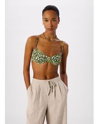 Whistles - Animal Underwire Bikini Top - Lyst