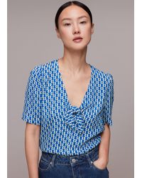 Whistles - Vertical Stack Bow Top - Lyst