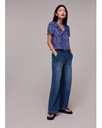 Whistles - Animal Cheetah Blouse - Lyst