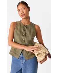 Whistles - Petite Lottie Pinstripe Waistcoat - Lyst