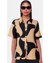 Whistles - Swirl Linen Blend Shirt - Lyst