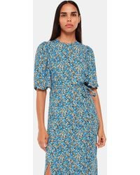 Whistles - Ditsy Bouquet Midi Dress - Lyst