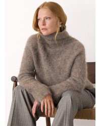 Whistles - Alpaca Blend Funnel Knit - Lyst
