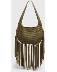 Whistles - Adaline Fringe Crochet Bag - Lyst