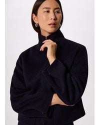 Whistles - Funnel Neck Double Face Jacket - Lyst