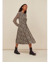 Whistles - Brushmark Animal Print Dress - Lyst