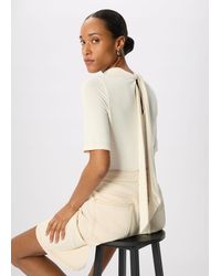 Whistles - Tie Neck Detail Top - Lyst