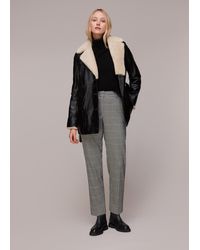 Whistles - Lucie Check Cigarette Trouser - Lyst