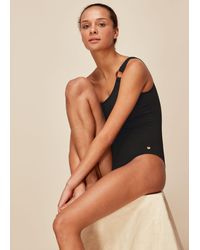 Whistles - Tort One Shoulder Swimsuit - Lyst