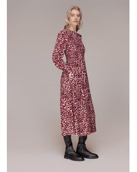 Whistles - Abstract Cheetah Print Dress - Lyst