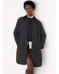 Whistles - Quilted Cord Collar Coat - Lyst