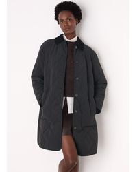Whistles - Quilted Cord Collar Coat - Lyst