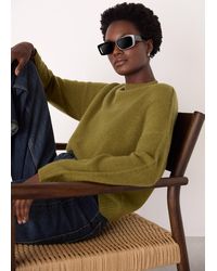 Whistles - Wool Curved Hem Knit - Lyst
