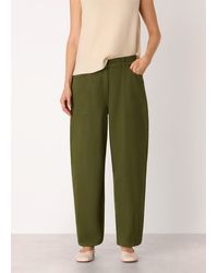 Whistles - Casual Cotton Barrel Trouser - Lyst