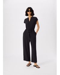 Whistles - Petite Sleeveless Drawstring Jumpsuit - Lyst