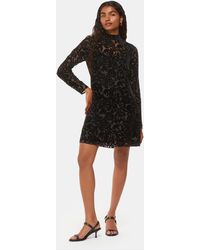 Whistles - Petite Hot Fix Floral Velvet Dress - Lyst