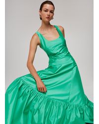 Whistles - Taffeta Silk Blend Maxi Dress - Lyst