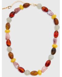 Whistles - Chunky Mix Beaded Necklace - Lyst