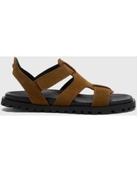 Whistles - Freya Fisherman Suede Sandal - Lyst
