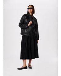 Whistles - Kate Zip Leather Jacket - Lyst