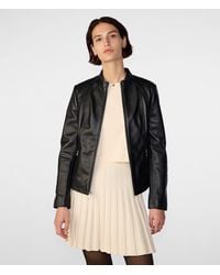 Wilsons Leather - Meg Leather Scuba Jacket - Lyst