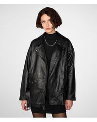 Wilsons Leather - Kennedi Oversized Moto Jacket - Lyst