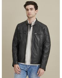 wilsons leather mens vintage hooded genuine leather jacket