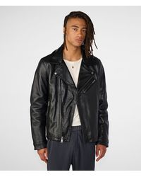 Wilsons Leather - Charlie Leather Moto Jacket - Lyst