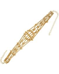 Meraki by Rashmi Bajaj - Golden Gaze Plated Choker Necklace - Lyst