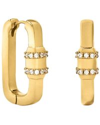 Bermuda Watch Company - Maivelle Rowan Carabiner Huggie Earrings - Lyst