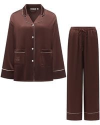 NOT JUST PAJAMA - Timeless Collection Silk Long Pajama Set - Lyst