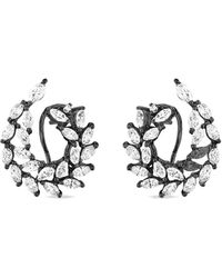 SALLY SKOUFIS - Rediscovery Earrings With Made Cz Diamond Stimulant - Lyst