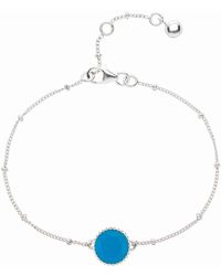 Auree - Barcelona Silver December Birthstone Bracelet Turquoise - Lyst