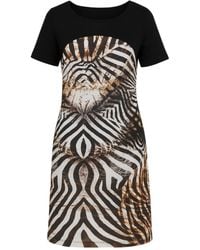 Conquista - Modern Safari Shift Dress — Effortless Style With A Bold Artistic Print - Lyst