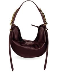 Indigolush - Hobo Adjustable Hand Shaped Leather Bag Mini Cherry Two Hands Smooth - Lyst