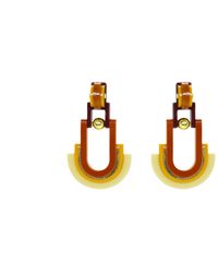 Gissa Bicalho - Handmade Earring Acrylic Craft Verner / Cinnamon - Lyst