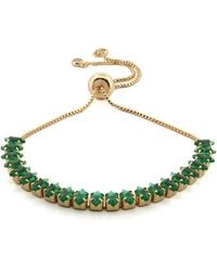Ebru Jewelry - Emerald Glow Adjustable Bracelet - Lyst