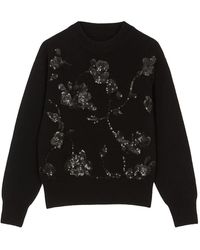 Yumi' - Relaxed Knitted Jumper With Sequin Detail - Lyst