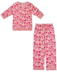 Inara - Cherry Blossom Floral Cotton Pyjamas - Lyst