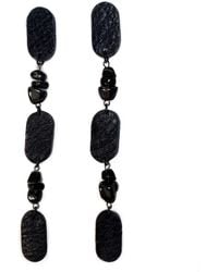 WAIWAI - Capsule Dangle Earrings With Hematite Crystals - Lyst
