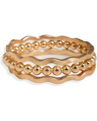 Kate Koel - Set Of Three Stacking Rings - Lyst