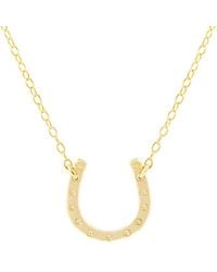 Lee Renee - Lucky Horseshoe Necklace - Lyst