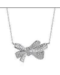 Jiaying Wang Wjy Studio London - Brilliant Diamond Bow Necklace - Lyst