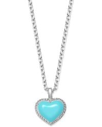 Grosse - Platinum & Light Enamel Heart Necklace, Series Pop Heart - Lyst