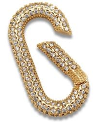 Jaredjamin - Oval Pavé Clicker Clasp - Lyst