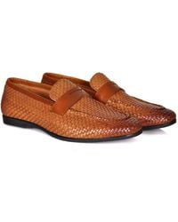 DAVID WEJ - Lorenzo Woven Loafers - Lyst